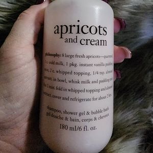 Philosophy Apricots & Cream shampoo, shower gel, & bubble bath